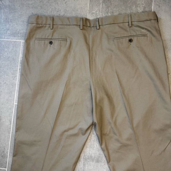 Dockers khaki flat front pant 48 waist 27.5 inseam - Picture 7 of 13